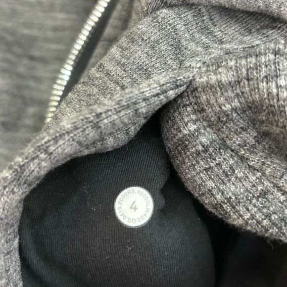 Lululemon Heathered Grey Radiant II Full Zip Up Fleece Lined Sweatshirt Jacket - Picture 8 of 8